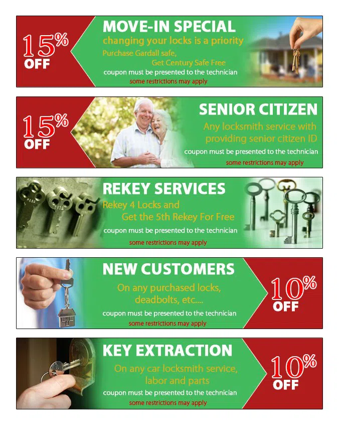 Glenwood Village NC Locksmith Store, Glenwood Village, NC 919-429-7263 - coupon23-set-five